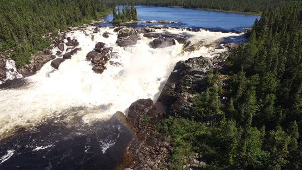 Magpie Falls on the remote Magpie River in Canada