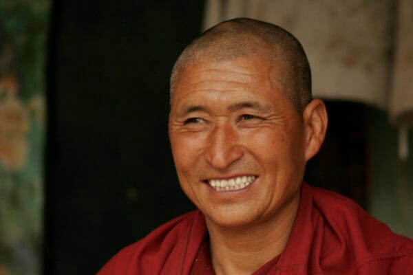 Buddhist monk at a Ladakhi monastery in northern India, a cultural highlight near the Zanskar River